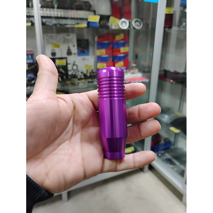 Pomo Perilla cambio metálico universal 8.5cm Morado 5