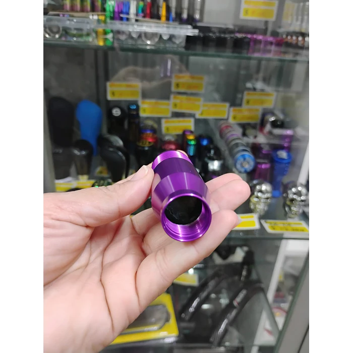 Pomo Perilla cambio metálico universal 8.5cm Morado 7