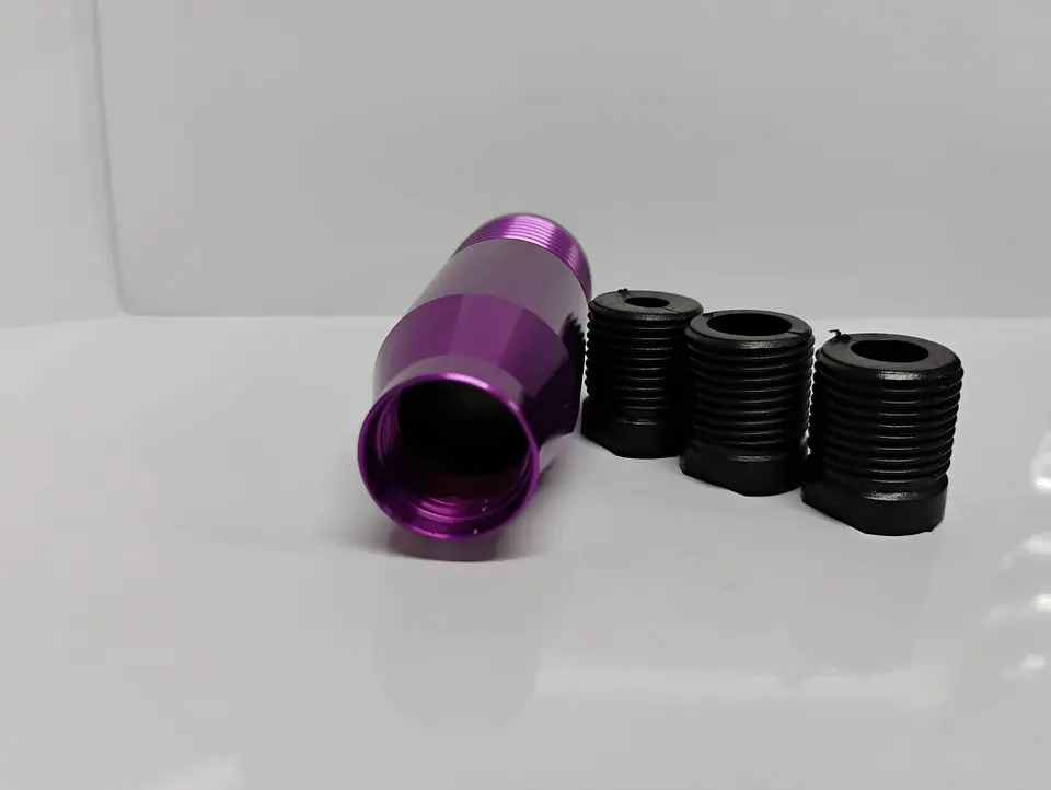 Pomo Perilla de cambio universal metalico 8.5cm morado, lila 💜 8