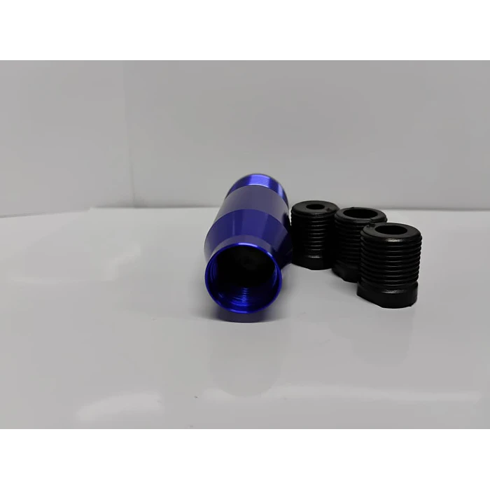 Pomo Perilla cambio metálico universal 8.5cm Azul 2