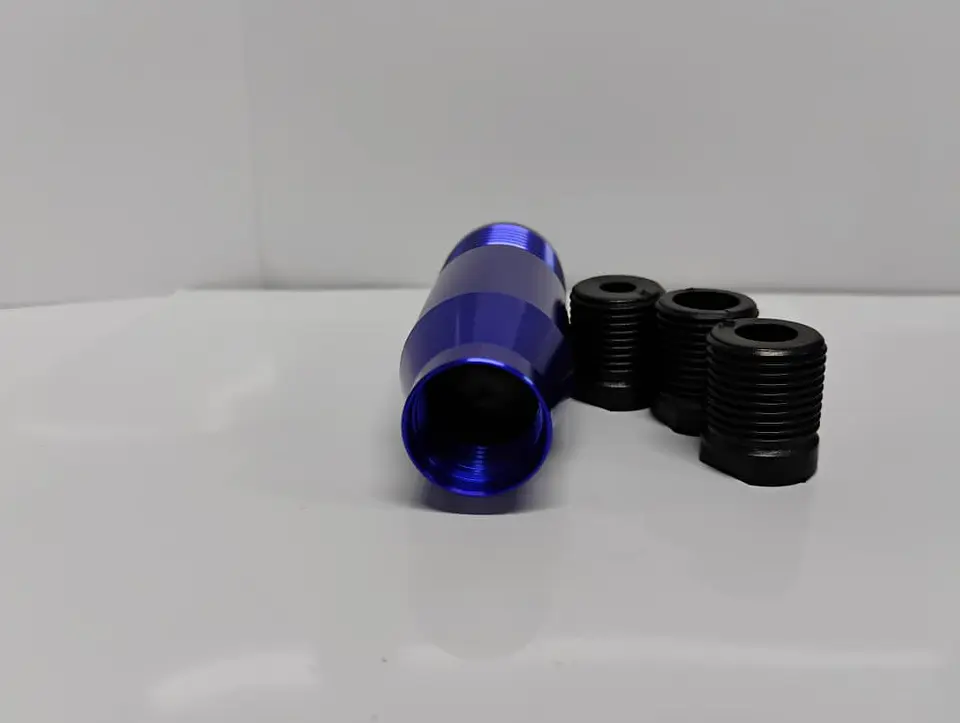 Pomo Perilla de cambio universal metalico 8.5cm Azul 💙 2