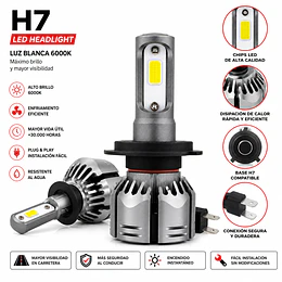 Ampolletas H7 turboled R11 12000Lm