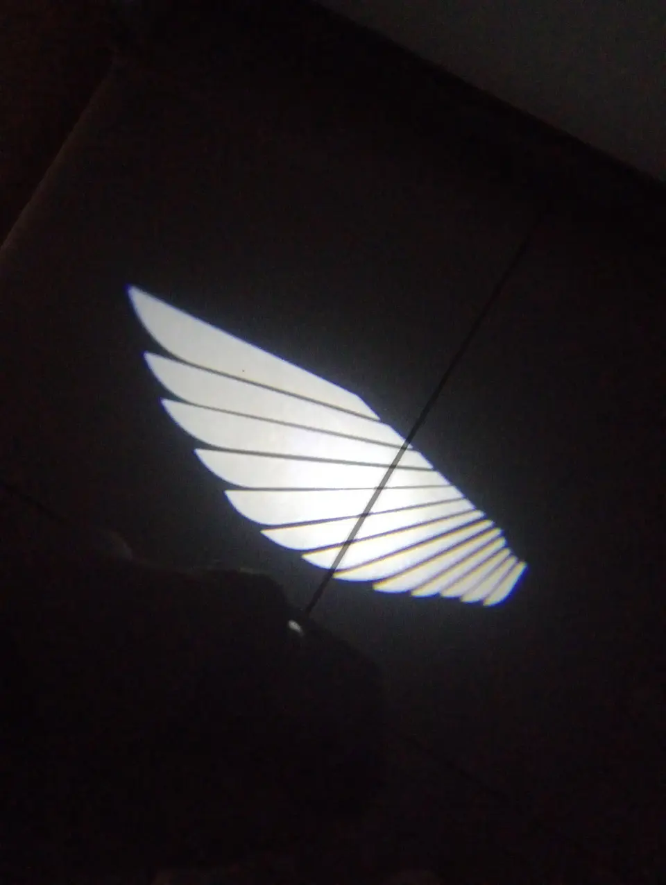 *💥 X2 luces led de cortesía o bienvenida para puertas de autos a bateria triple A logo alas 1