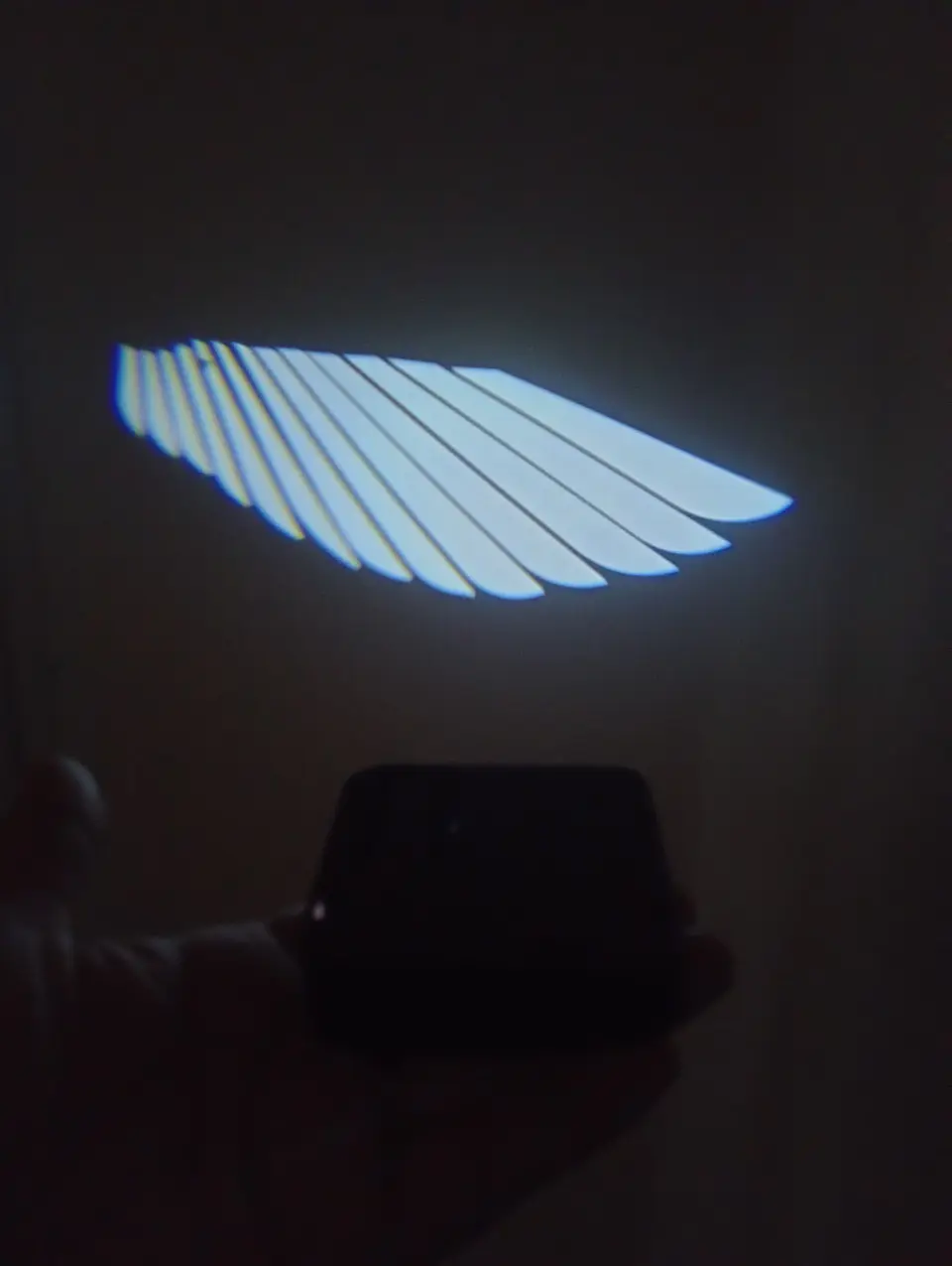 *💥 X2 luces led de cortesía o bienvenida para puertas de autos a bateria triple A logo alas 5