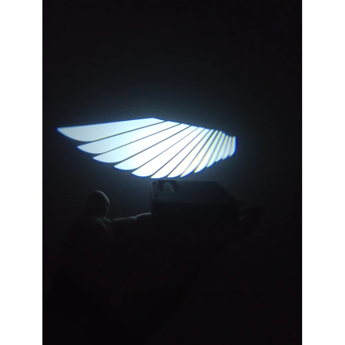 X2 Luces LED cortesía puerta auto batería, logo alas 8