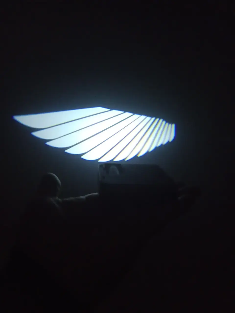 *💥 X2 luces led de cortesía o bienvenida para puertas de autos a bateria triple A logo alas 8