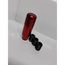 Pomo Perilla cambio metálico universal 8.5cm Rojo