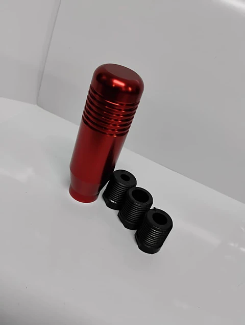 Pomo Perilla de cambio universal metalico 8.5cm Rojo ❤️ 
