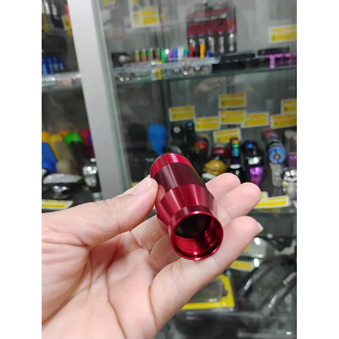 Pomo Perilla cambio metálico universal 8.5cm Rojo 4