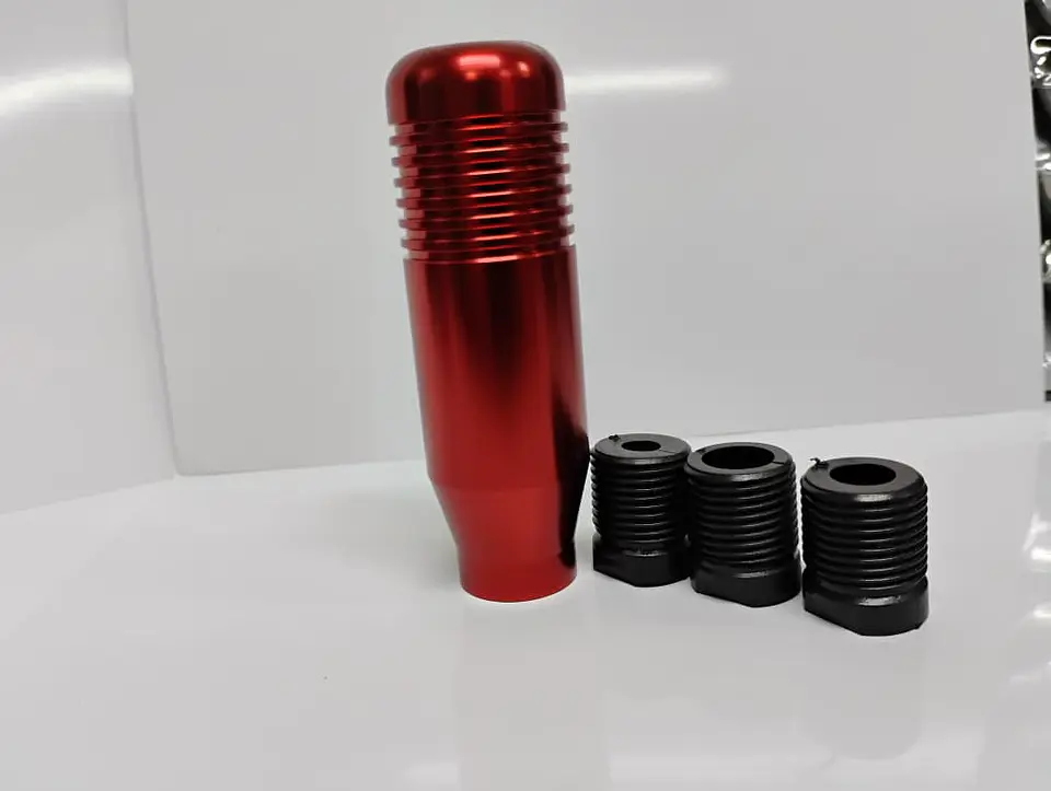 Pomo Perilla de cambio universal metalico 8.5cm Rojo ❤️  5