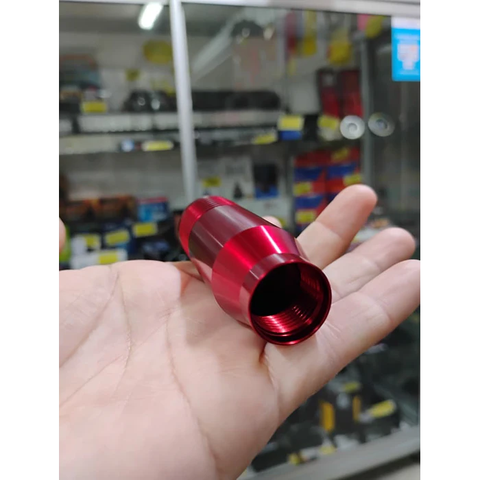 Pomo Perilla cambio metálico universal 8.5cm Rojo 6