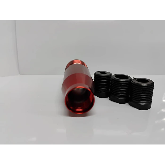 Pomo Perilla cambio metálico universal 8.5cm Rojo 7