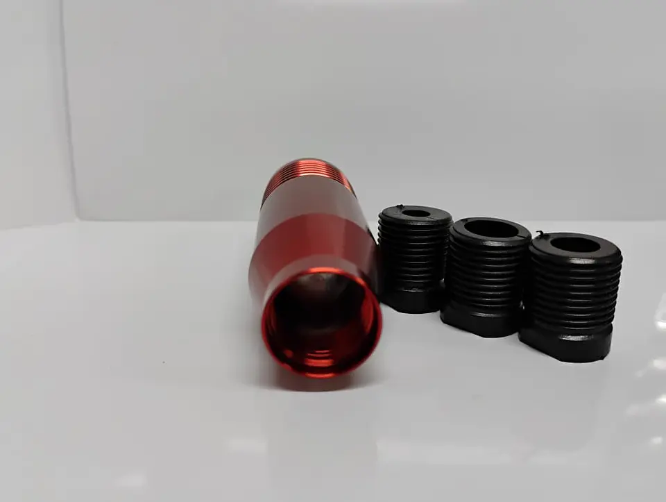 Pomo Perilla de cambio universal metalico 8.5cm Rojo ❤️  7