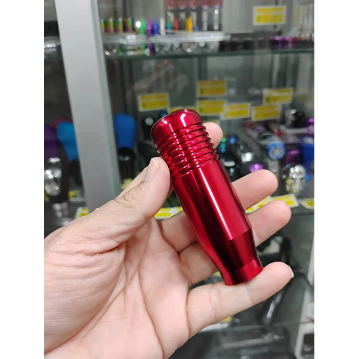 Pomo Perilla cambio metálico universal 8.5cm Rojo 8