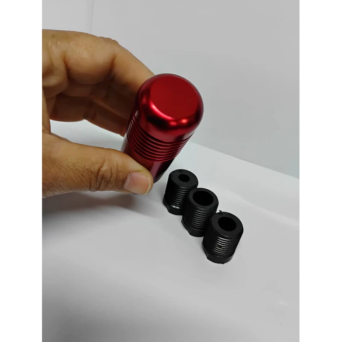 Pomo Perilla cambio metálico universal 8.5cm Rojo 11