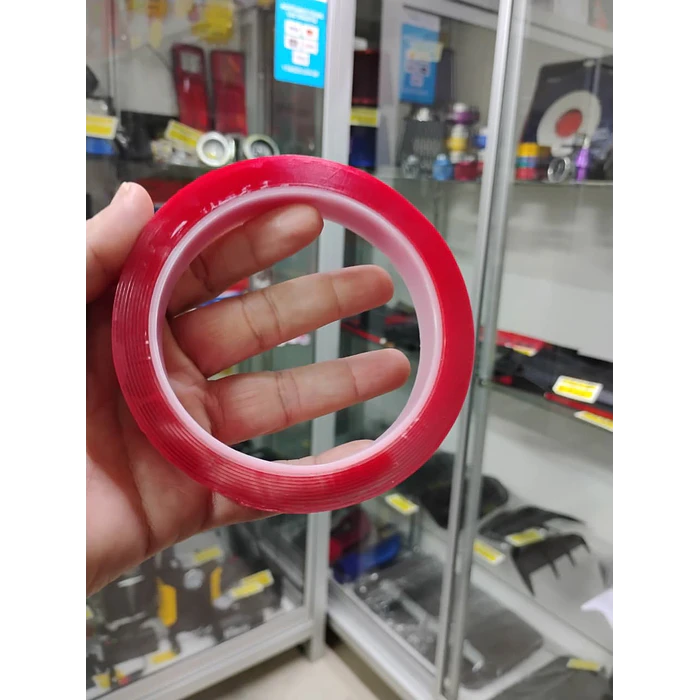 Cinta adhesiva doble cara transparente de 3mtrs de largo Por 1.5mm de ancho  1