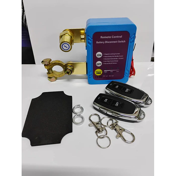 Cortacorriente Batería 12V 240A Inalámbrico Antirrobo  3