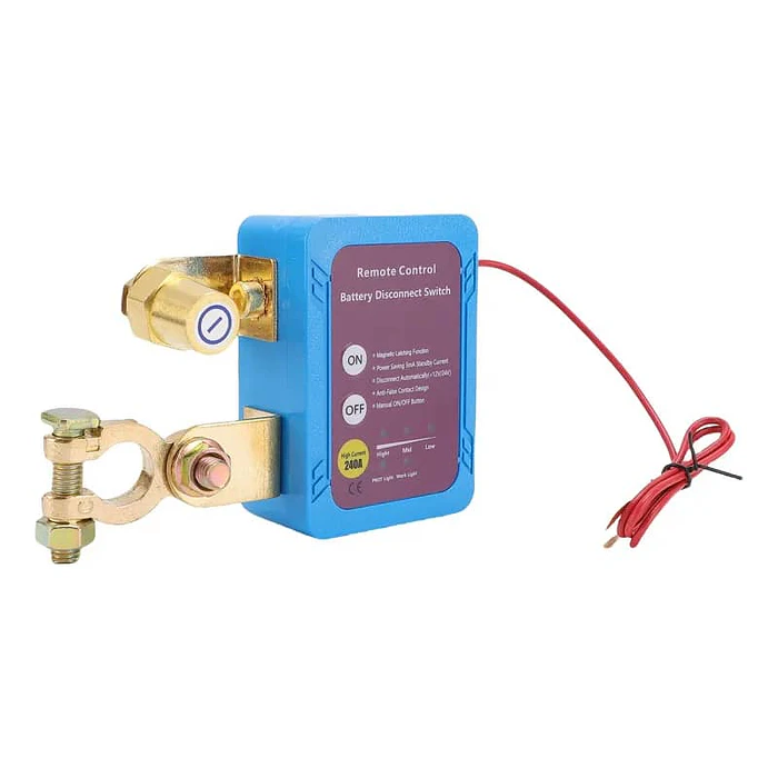 Cortacorriente Batería 12V 240A Inalámbrico Antirrobo  6