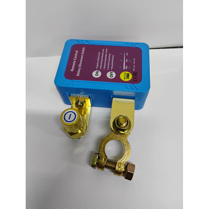 Cortacorriente Batería 12V 240A Inalámbrico Antirrobo  11