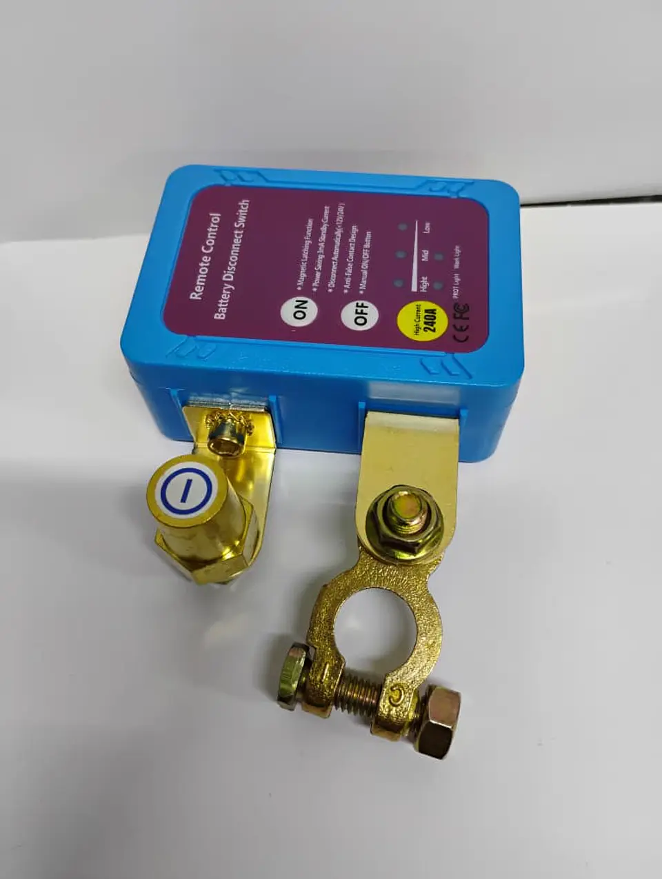 Cortacorriente Batería 12V 240A Inalámbrico Antirrobo  11