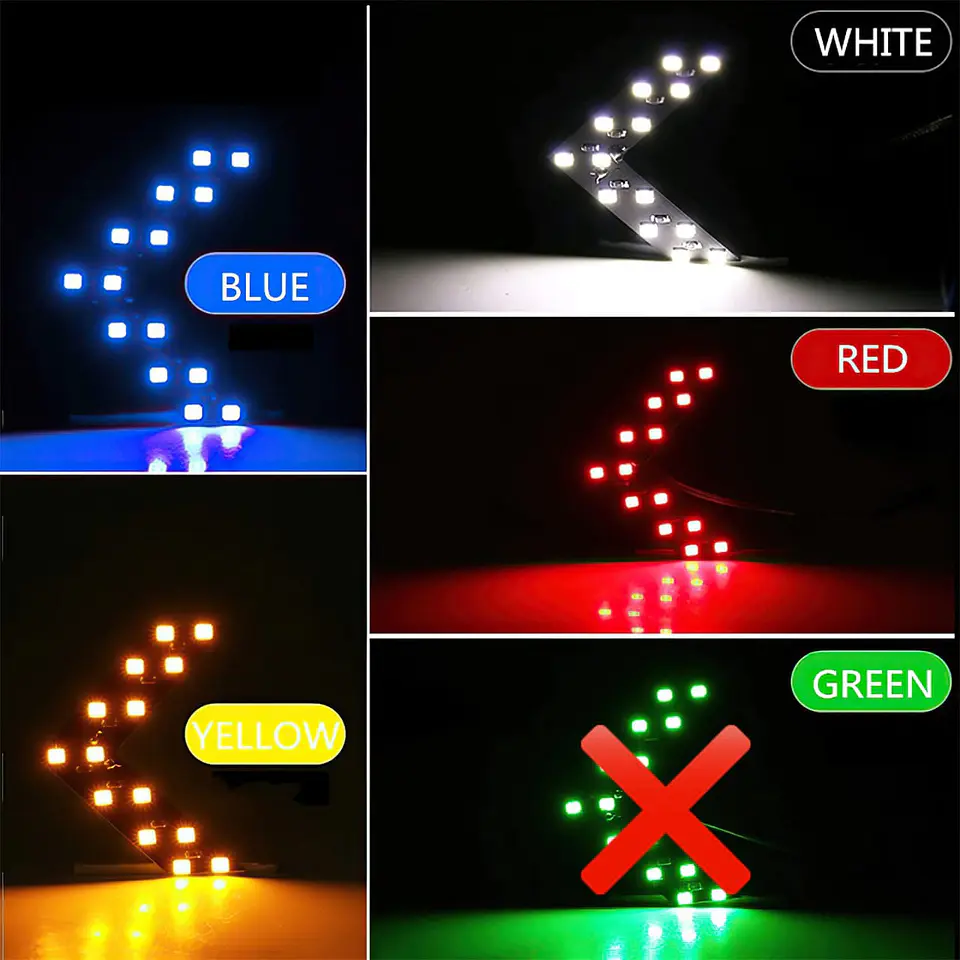 Luz Led Flecha Para Espejo Retrovisor 12V 14 smd universal 2
