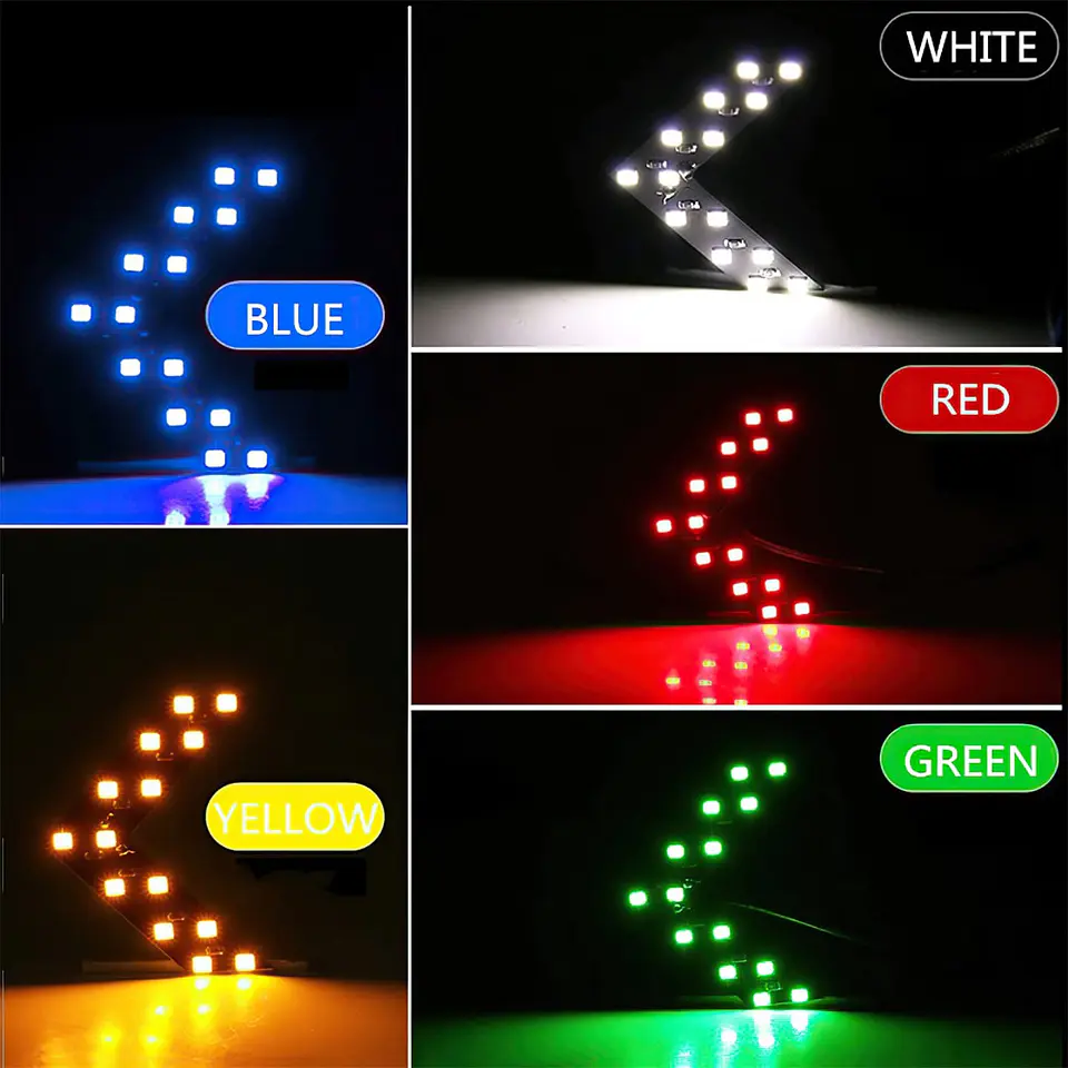 Luz Led Flecha Para Espejo Retrovisor 12V 14 SMD Universal 7