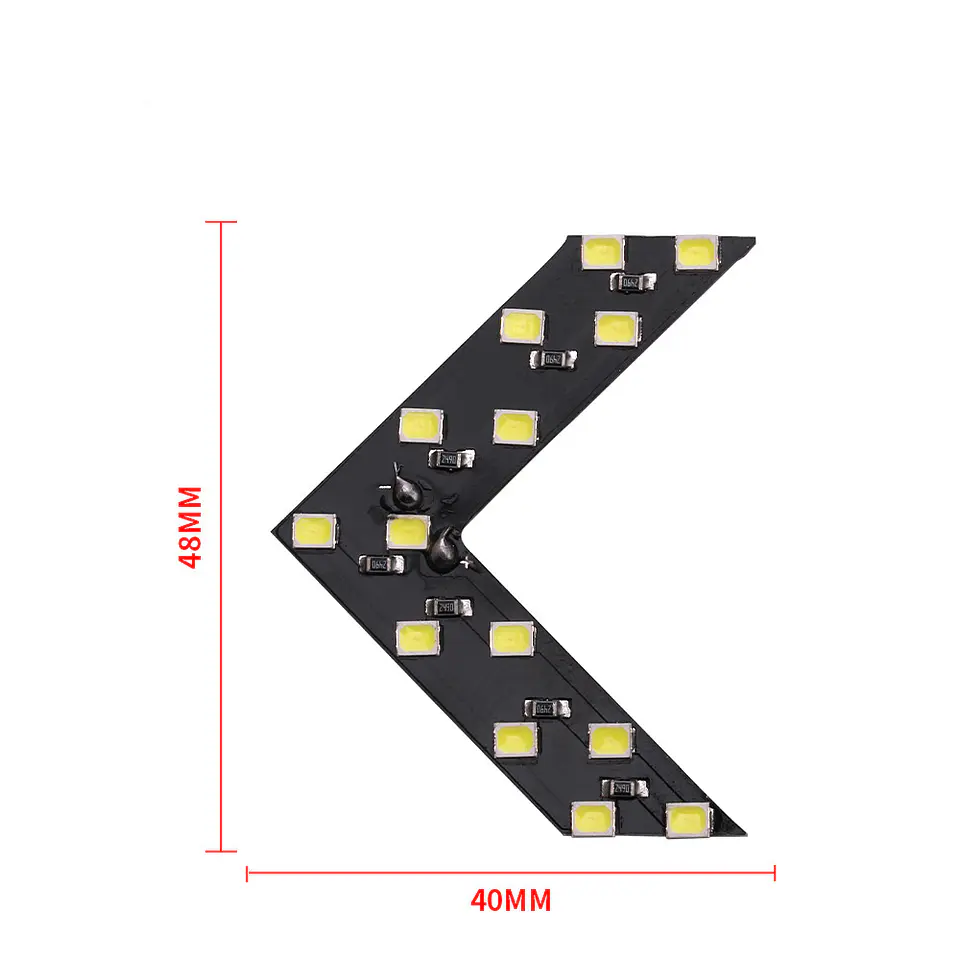Luz Led Flecha Para Espejo Retrovisor 12V 14 SMD Universal 11