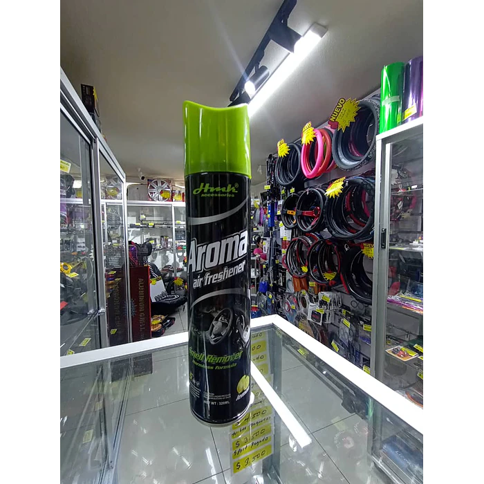 Aromatizante de autos en Spray aroma limón removedor de olores 320ml 4