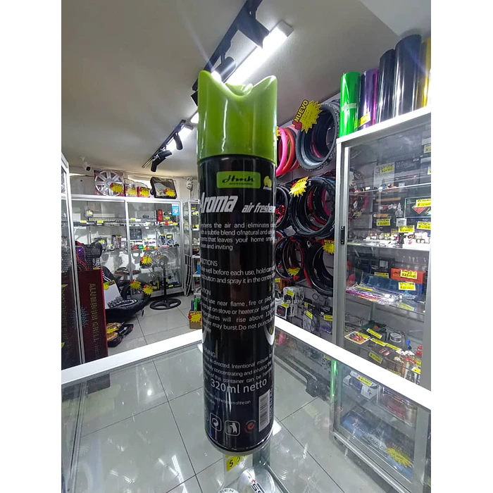 Aromatizante de autos en Spray aroma limón removedor de olores 320ml 5