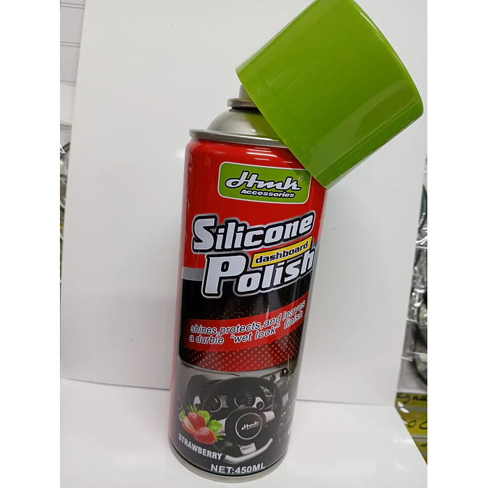 Silicona renovador de plásticos cuero y vinilo para interior de autos 450ml frutilla 4