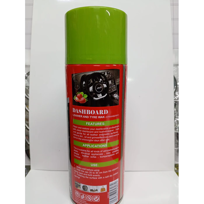 Silicona renovador de plásticos cuero y vinilo para interior de autos 450ml frutilla 8