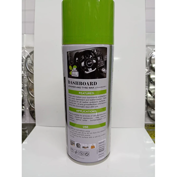 Silicona renovador de plásticos cuero y vinilo para interior de autos perfume 450ml  3