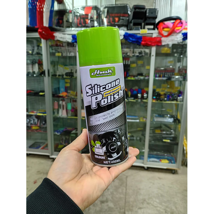 Silicona renovador de plásticos cuero y vinilo para interior de autos perfume 450ml  4