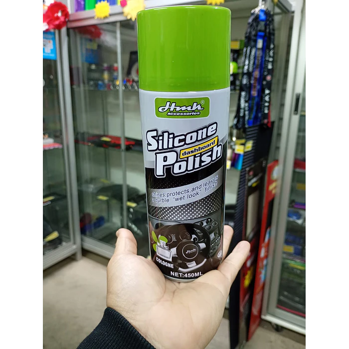 Silicona renovador de plásticos cuero y vinilo para interior de autos perfume 450ml  8