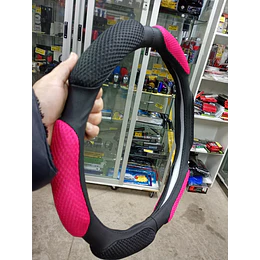 Funda cubre Volante de autos standard 38cm ergonómico con goma transpirable y malla 