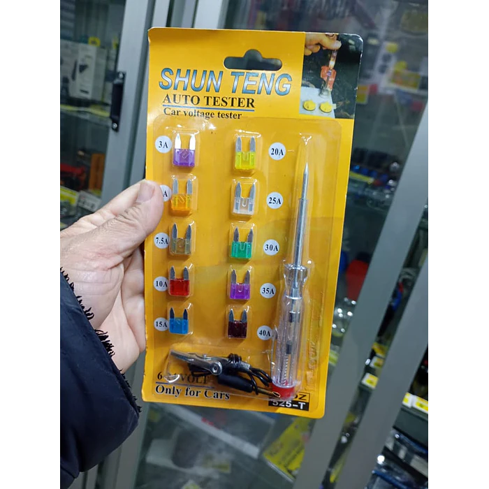  Probador de Voltaje Automotriz + Set de Fusibles 6–40A  4
