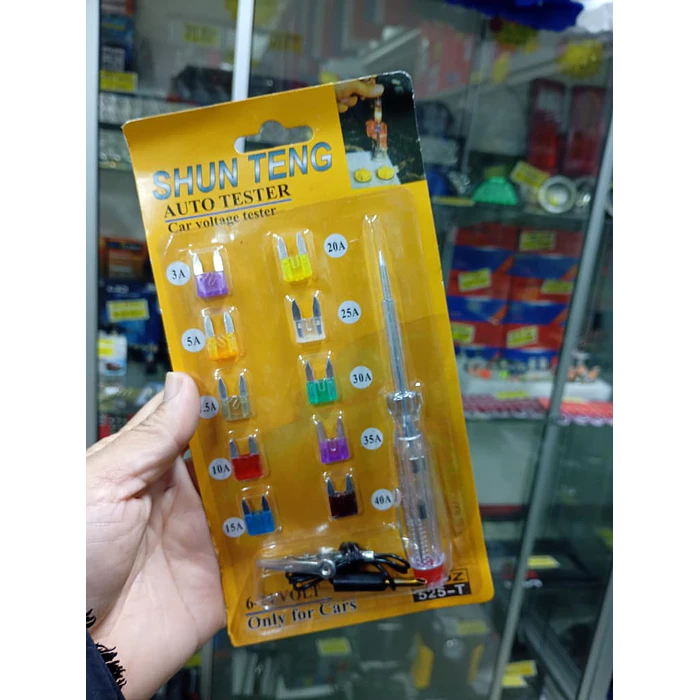  Probador de Voltaje Automotriz + Set de Fusibles 6–40A  7