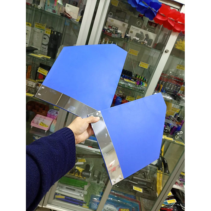 JUEGO DE 2 GUARDABARROS / FALDONES LATERALES AZULES PARA AUTOS  5