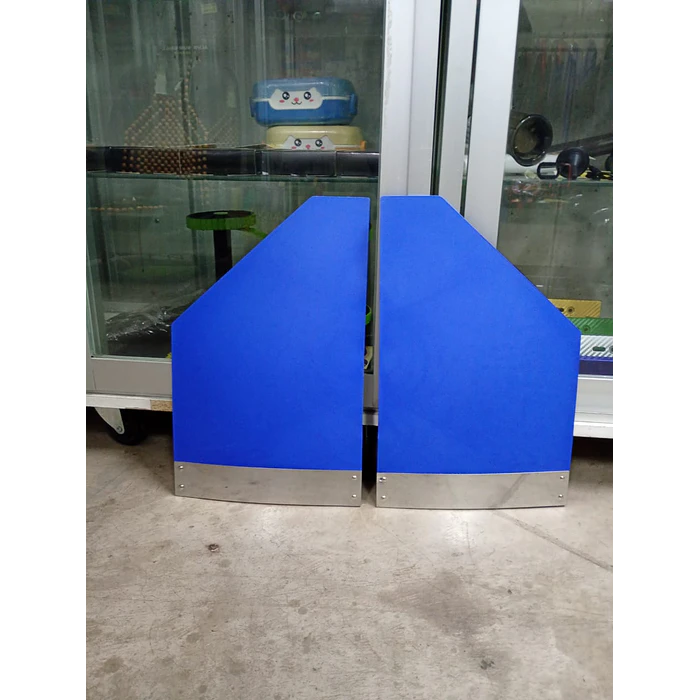 JUEGO DE 2 GUARDABARROS / FALDONES LATERALES AZULES PARA AUTOS  7