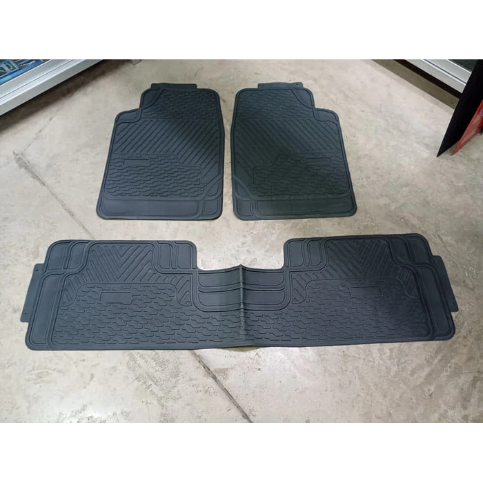 Pisos de Goma Universal para Autos y Suv 3 Piezas Camello Grandes 3