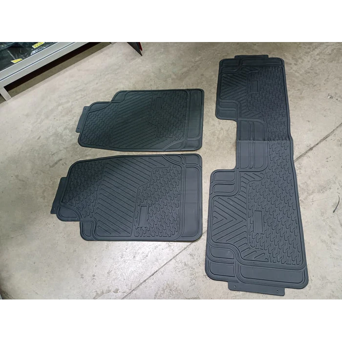 Pisos de Goma Universal para Autos y Suv 3 Piezas Camello Grandes 4