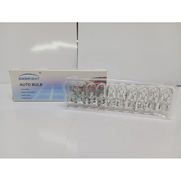 Caja 10 Ampolletas T10 W5W 12V 5W Halógenas de Posición y  Patente de autos 8