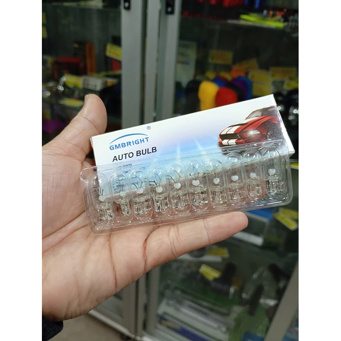 Caja 10 Ampolletas T10 W5W 12V 5W Halógenas de Posición y  Patente de autos 11
