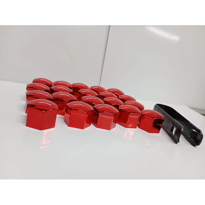 Cubierta de tuercas de neumáticos de auto decorativa exterior 17mm 8