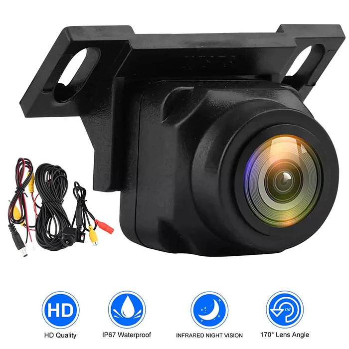 Camara de retroceso para autos 1080p 170°grados camara de respaldo de estacionamiento automático impermeable con visión nocturna antiinterferencias ajustable gran angular 6