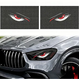 Vinilo Ojos Demonio para Faros de Auto Malla Adhesiva Universal Tuning 50x30 cm