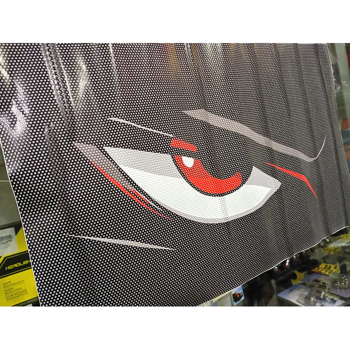 Vinilo Ojos Demonio para Faros de Auto Malla Adhesiva Universal Tuning 50x30 cm 10