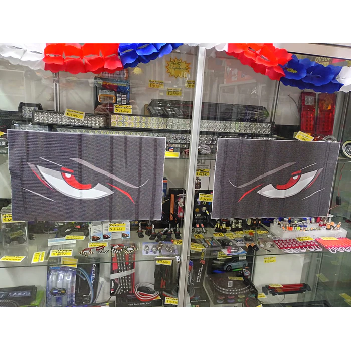 Vinilo Ojos Demonio para Faros de Auto Malla Adhesiva Universal Tuning 50x30 cm 13