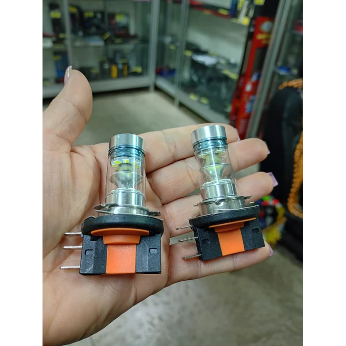  PAR DE AMPOLLETAS LED H15 100W – LUZ ALTA + DRL 12