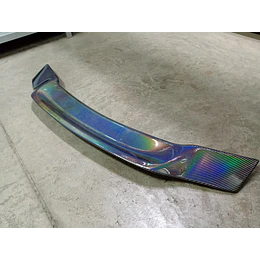 Aleron trasero de maletero estilo Boca de pato material ABS fibra de carbono tornasol 